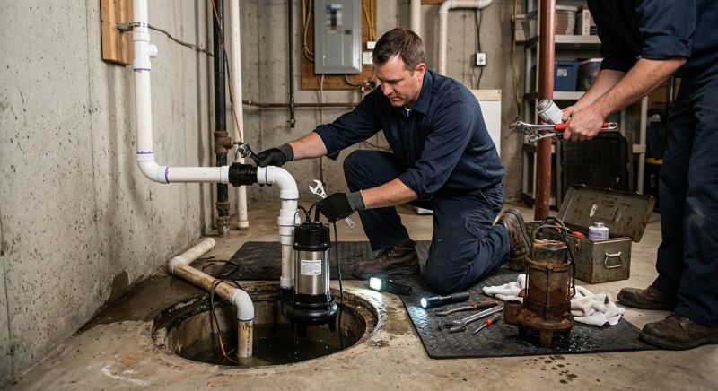 Basement Sump Pump Service in Manchester, NH