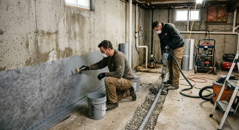 Basement Seepage Repair in Birmingham, AL